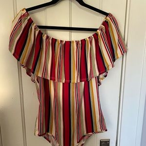 Off the shoulder jumpsuit